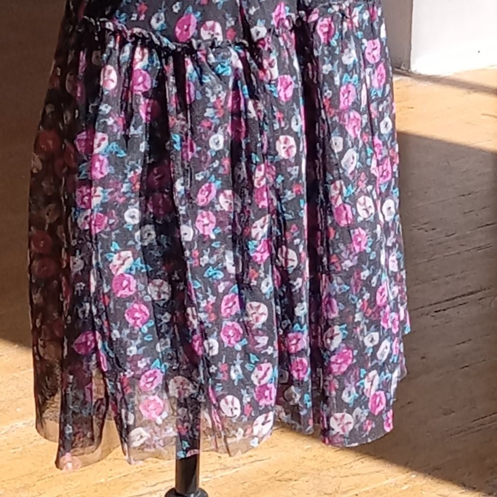 Urban Outfitters Kimchi blue pink and blue floral sheerBaby dress - Picture 6 of 12